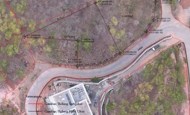 Central Kuta Lombok Hillside Land with Valley Views – 2 Plots (HGB)