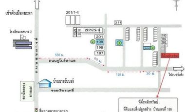 K01978 ขายทาวน์เฮาส์ ตำบลสะเตงนอก อำเภอเมืองยะลา ยะลา