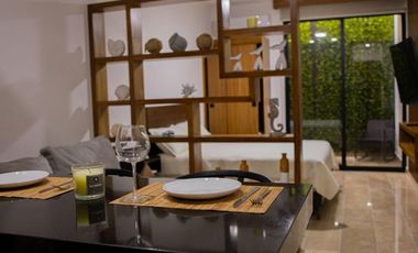 Estudio en venta en Playa del Carmen Quintana Roo amueblado con terraza y excelente ubicación
