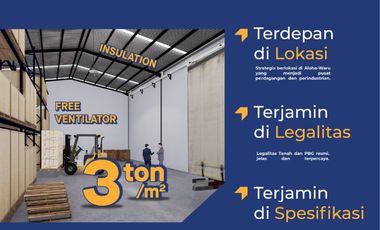 Gudang Modern Siap Pakai di kawasan strategis! GEDANGAN INDUSTRIAL PARK district Tetra Tahap 3 Solusinya! Harga Mulai 1,9 M | Gudang Luas Banget Row Jalan Lebar!