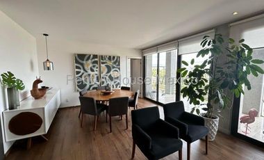 Departamento amueblado con 3 recámaras y amenidade. Altos de Juriquilla - RENTA