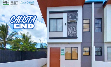 2BR 1T&B Townhouse For Sale, Phirst Park Homes, San Pablo Laguna