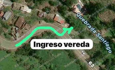 Vendo Finca en Vereda Malpaso en Corregimiento de santiago