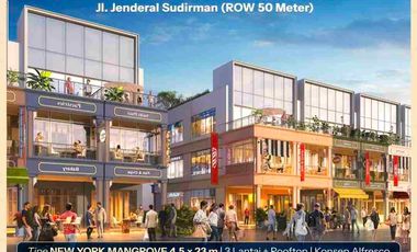 Disewa Ruko Marina Bay PIK 2 dengan 3.5 Lantai Jakarta Utara