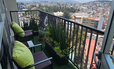 Renta Depto Amueblado Stampa Residencial 2Rec 2B Balcones Amenidades lujo