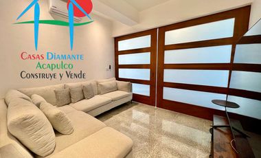 Departamento en renta anual con 3 recámaras, terraza y vista al mar