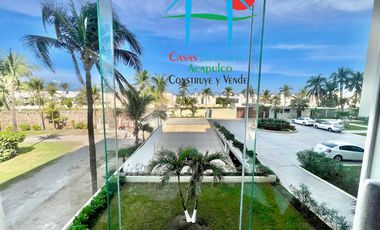 Departamento de playa en renta vacacional con terraza y vista al mar
