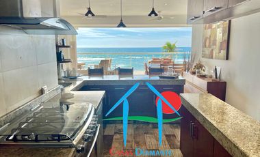 Departamento de playa en renta vacacional con terraza y vista al mar