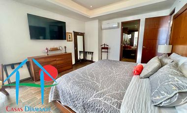 Departamento de playa en renta vacacional con terraza y vista al mar