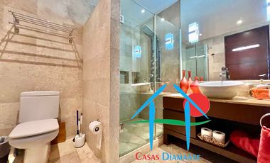 Departamento de playa en renta vacacional con terraza y vista al mar