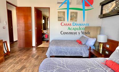 Departamento de playa en renta vacacional con terraza y vista al mar