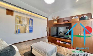 Departamento de playa en renta vacacional con terraza y vista al mar