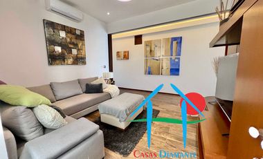 Departamento de playa en renta vacacional con terraza y vista al mar