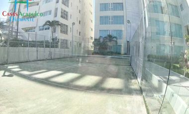 Departamento de playa en renta vacacional con terraza y vista al mar