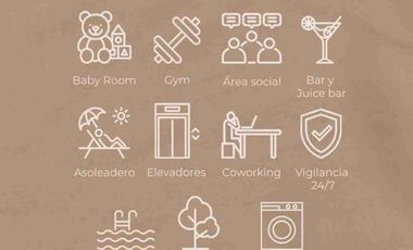 📍Departamento amueblado  en RENTA ubicado en Temozón Norte, Mérida, Yucatán