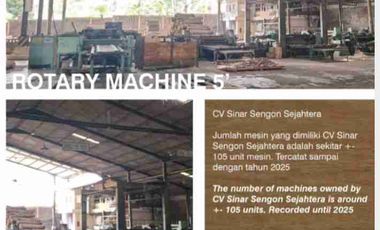 DIJUAL PABRIK PLYWOOD TEMANGGUNG INCLUDE MESIN
