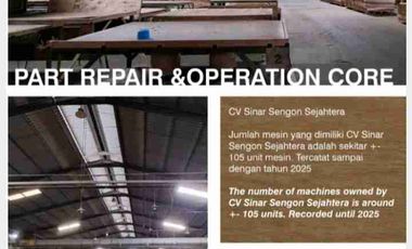 DIJUAL PABRIK PLYWOOD TEMANGGUNG INCLUDE MESIN