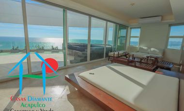 Penthouse con 6 recámaras, terraza, jacuzzi y vista al mar