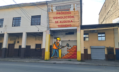 Terreno en Alquiler, ubicación céntrica altamente comercial.