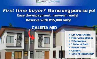 2BR 1T&B Townhouse For Sale, along the highway, San Pablo Laguna