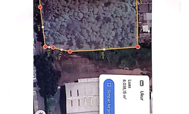 Disewakan Tanah Strategis untuk Gudang / Logistik di Jl Tugu Raya, Cimanggis, Depok dekat SAP Express