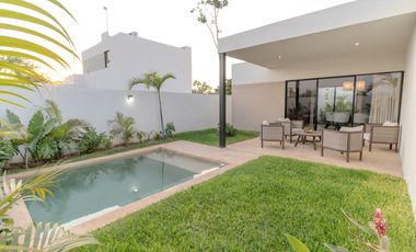 Casa en venta UNA PLANTA en privada residencial al norte de Mérida