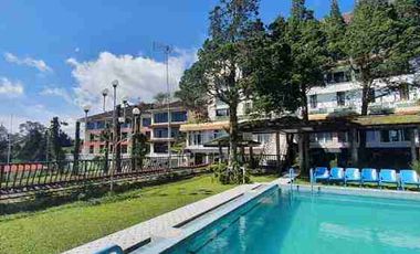 Dijual Hotel Di Jalan Raya Puncak Pass Dengan Tingkat Occupancy Tinggi dan View Pegunungan, Kebun Teh