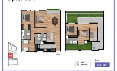 MODERNO DUPLEX DE ESTRENO EN ZONA RESIDENCIAL EN SURCO