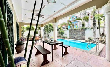 Fully Furnished 4 Bedroom House with Swimming Pool in Greenwoods Executive Village Pasig City for Lease