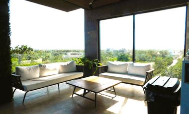 Penthouse en renta amueblado Menesse condos en Tulum Q. Roo