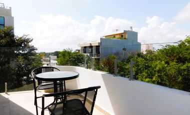 Penthouse en renta amueblado Menesse condos en Tulum Q. Roo