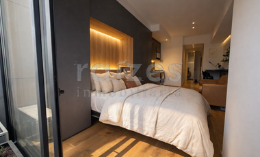 Estupendo loft amueblado en lCON Roma, con balcón.