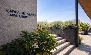 Estupendo loft amueblado en lCON Roma, con balcón.