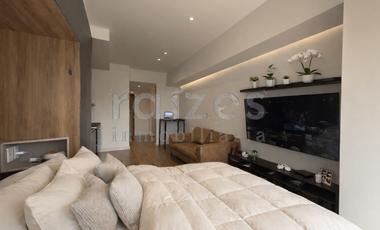 Estupendo loft amueblado en lCON Roma, con balcón.