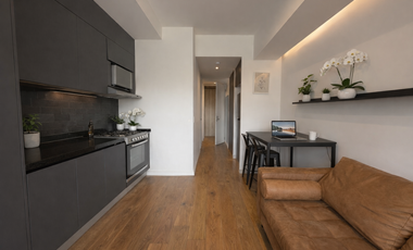 Estupendo loft amueblado en lCON Roma, con balcón.