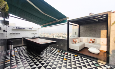 Departamento Amoblado en Alquiler con 2 Terrazas – Barranco