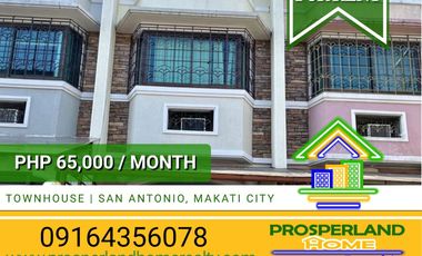 TOWNHOUSE FOR RENT IN SAN ANTONIO, MAKATI CITY