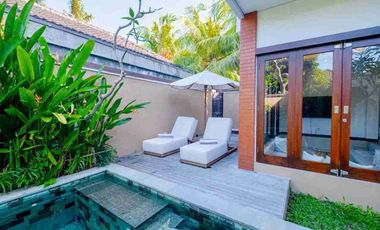 Di Jual Vila Cantik 2 bedroom dengan rooftop view laut di pantai Saba Gianyar