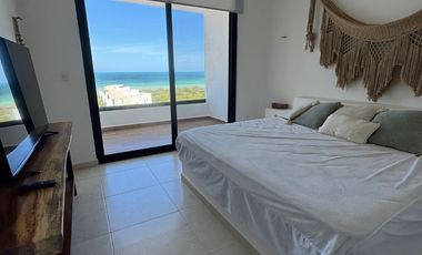 Departamento frente al mar 4 recámaras en Telchac Puerto Yucatán