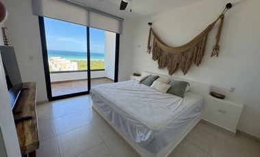 Departamento frente al mar 4 recámaras en Telchac Puerto Yucatán