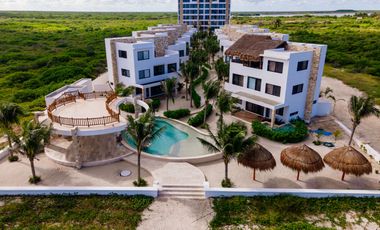 Departamento frente al mar 4 recámaras en Telchac Puerto Yucatán