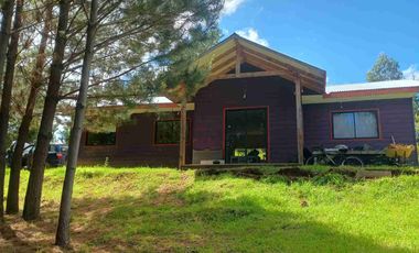 Preciosa Parcela con una acogedora e iluminada casa, inmersa en bosque nativo, lomaje suave. Villarrica - Loncoche