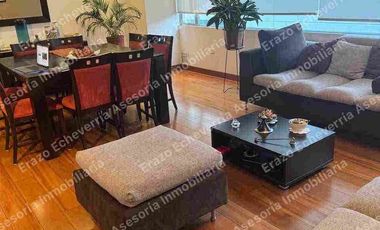 HERMOSO DEPARTAMENTO FULL AMOBLADO 2 DORMITORIOS 2 baños y medio   CALLE SAN IGNACIO INCLUYE UN  PARQUEADERO ÁREA DE MÁQUINAS CON LAVADORA SECADORA y   ALÍCUOTA