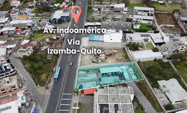 Terreno en venta en Ambato ideal para locales y departamentos en Av. Indoamérica, sector Izamba vía Quito