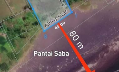 Prime Beachfront Land for Sale – Saba Beach, Gianyar, Bali