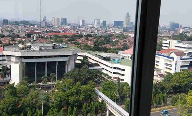 dijual apartemen green palace kalibata city shm tower depan view lepas/city