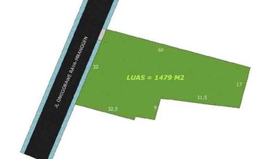 TANAH 1479m2 SHM WARU ONGGORAWE BULUSARI MRANGGEN DEMAK