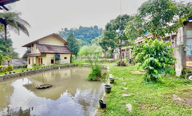 Rumah Villa + Kolam Ikan di Desa Wisata Cihanjawar Bojong Purwakarta