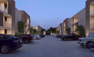 Departamento en venta con piscina 2 recámaras en Temozón Norte Mérida