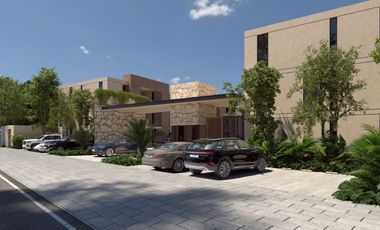 Departamento en venta con piscina 2 recámaras en Temozón Norte Mérida